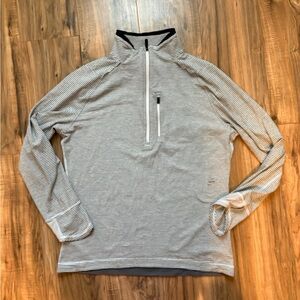 Striped Quarter-Zip Pullover